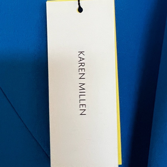 Stunning NWT sapphire blue with sash/belt and flattering high- lo cut - Picture 4 of 7